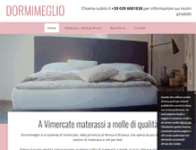 Tablet Screenshot of dormimeglio-mi.com